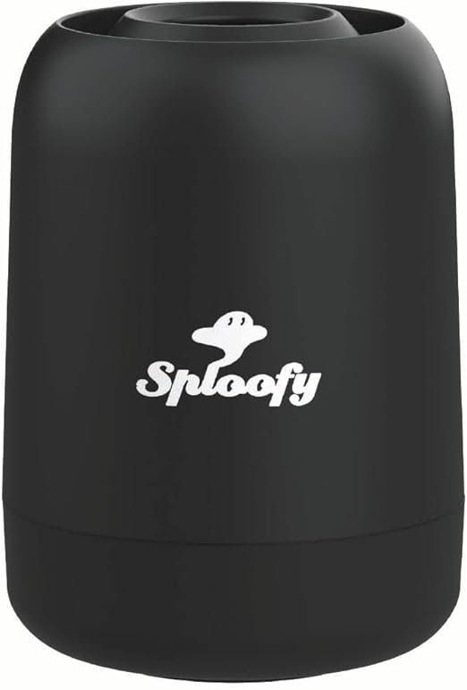 Sploofy PRO II - Filtro de aire personal para humo, con cartucho reemplazable, atrapa el humo y el olor, hasta 500 usos (negro)