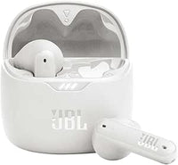 JBL Tune Flex TWS, Auriculares In Ear inalámbricos con cancelación activa del ruido, graves potentes, resistencia al agua IPX4, 8 a 24h de batería, estuche de carga, blanco
