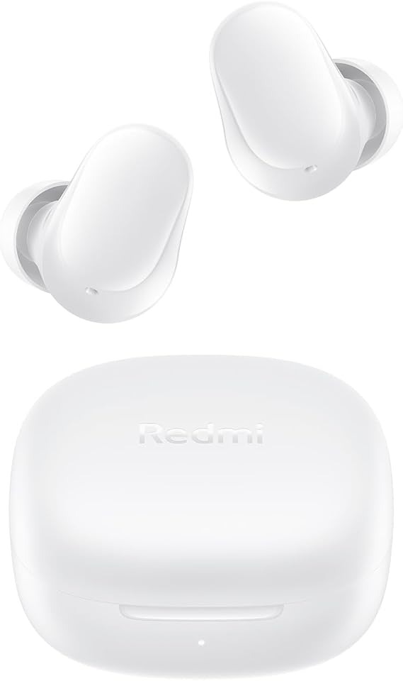 XIAOMI Redmi Buds 6 Play - Auriculares inalámbricos, cancelación de Ruido, Ligeros, hasta 36 Horas de autonomía, Bluetooth 5.4, Blanco (Versión ES)