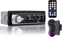 NK Auto Radio Bluetooth 5.0 con RDS, Doble USB, AUX y Ranura TF–1 DIN Reproductor MP3 para Coche 4x40W, Pantalla LCD, Manos Libres, Control Remoto, Audio Stereo Calidad, Compatible con iOS y Android