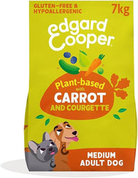Edgard & Cooper Pienso Para Perros Origen Vegetal Adultos Medianos, Zaahoria y Calabacín (7kg), Comida Perro Seca Hipoalergénica, Ingredientes Naturales, Rico en nutrientes