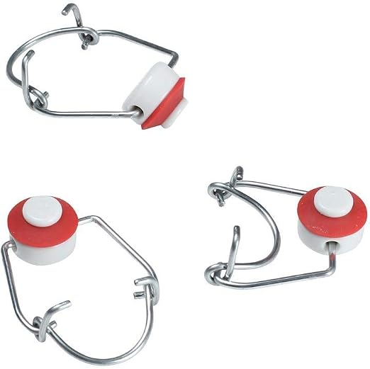 Takestop® - Juego de 8 unidades de tapones mecánicos con juntas, ideales para botellas de cristal