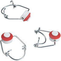 Takestop® - Juego de 8 unidades de tapones mecánicos con juntas, ideales para botellas de cristal