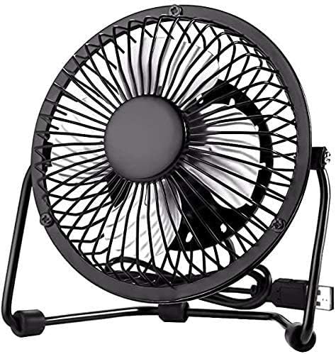 Ventilador de Mesa USB - Mini Ventilador silencioso y Regulable - Ventilador portátil para el Calor en la Oficina o en casa.