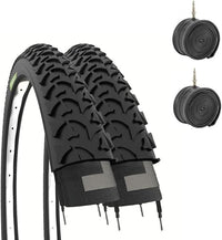Ecovelò 2 neumáticos 20 x 1,95 cámaras 2 Cubiertas Habitaciones, Unisex niños, Negro, 20 X 1.95 (50-406)