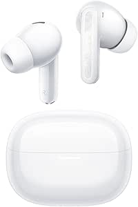 XIAOMI Redmi Buds 5 Pro - Auriculares inalámbricos con cancelación Activa de Ruido de hasta 52 dB, hasta 10 Horas de autonomía y 38 Horas con el Estuche de Carga, Blanco (Versión ES)