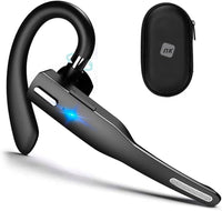 NK Auricular Inalámbrico Manos Libres Bluetooth V5.1 con Micrófono y Cancelación de Ruido, Conexión de Dos Dispositivos para iPhone, Android y PC - Incluye Estuche