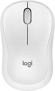 Logitech M240 Silencioso Bluetooth Ratón, inalámbrico, Compacto, portátil, Seguimiento Suave, batería 18 Meses, Windows, macOS, ChromeOS, Compatible con PC, Mac, laptops, Tablets - Blanco