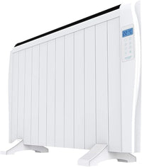 Cecotec Radiador Eléctrico Bajo Consumo Ready Warm 2500 Thermal. 12 Elementos, 1800W, De pared o pie, 3 Modos, Temporizador, Mando a Distancia, Pantalla, Blanco