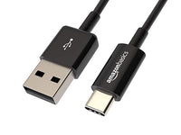 Amazon Basics Cable de Carga rápida USB-C a USB-A 2.0, Velocidad de 480 Mbps, Certificado USB-IF, para Apple iPhone 16/15, iPad, Samsung Galaxy, tabletas, Ordenadores portátiles, 0.9 m (3 pies), Negro