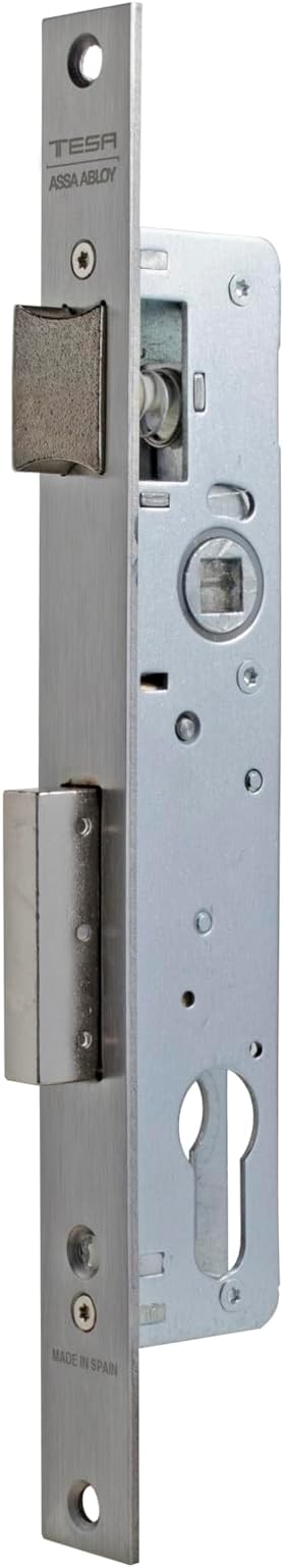 Tesa Assa Abloy 421038AI Cerradura Monopunto De Palanca Deslizante Para Perfiles Metálicos Inoxidable Entrada 25 mm 2210