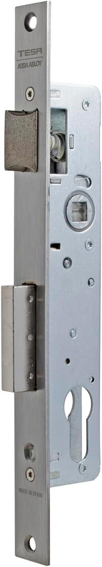 Tesa Assa Abloy 421038AI Cerradura Monopunto De Palanca Deslizante Para Perfiles Metálicos Inoxidable Entrada 25 mm 2210