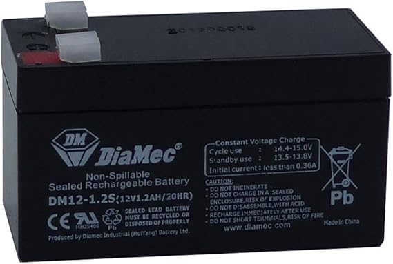 Diamec Batería Plomo AGM 12v 1.2Ah F1