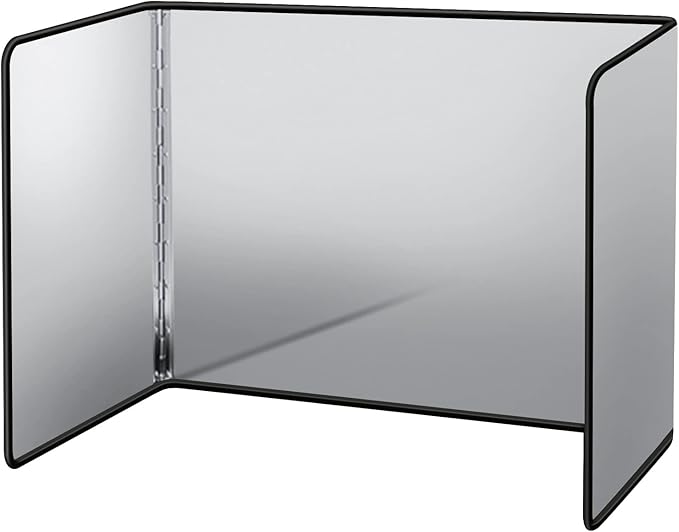 hicoosee Protector contra Salpicaduras, Protector Salpicaduras Pared Antisalpicaduras Cocina Plegable 3 Caras Escudo Pantalla Antiadherente de Tres Lados, M