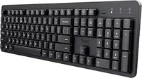 Trust ODY II Teclado inalámbrico silencioso diseño Italiano QWERTY, Teclas de Perfil bajo, Resistente a Salpicaduras, Receptor USB de 2,4 GHz, Teclado de PC inalámbrico, Teclado para Ordenador