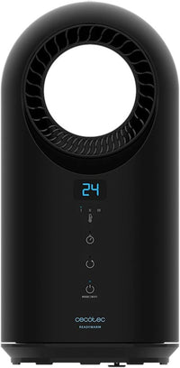 Cecotec Calefactor Bajo Consumo Ready Warm 8400 Bladeless Connected. Potencia 1500 W, Wifi, Mando a Distancia, Pantalla LED, Táctil, 3 Modos, Oscilación, Temporizador, Triple Sistema de Seguridad
