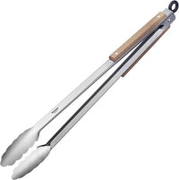 Westmark Pinza per Grigliare e Servire, Con Manici in Acciaio Inox e Impugnature Parzialmente in Legno, Lunghezza: 44 cm, Acciaio Inox/Legno, Classic Wood Maxi, Argento/Marrone, 16292270