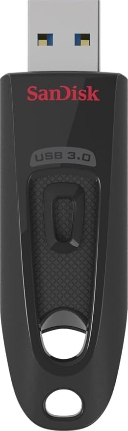 SanDisk Ultra Pendrive 128 GB Memoria Flash USB 3.0 (Velocidadhasta 130 MB/s, SecureAccess Software, Protección de contraseñas) Negro