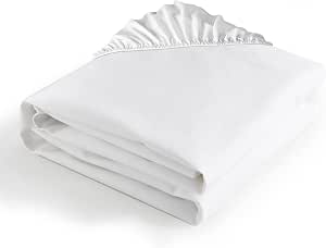 Bedecor Franela Protector Colchón 135x190, 100% Algodón Cubre Colchon Impermeable, No Ruidoso y No da Calor, Protector Cama 135 Anti-incrustante y Anti-Acaros Oeko-Tex