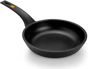 BRA Efficient Sartén de 28 cm, aluminio fundido con antiadherente Platinum Plus, apta para todo tipo de cocinas incluida inducción, libre de PFOA