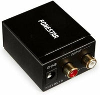 Convertidor de Audio fonestar fo-37da Convierte Audio Digital en Analã“Gico Entrada ã“Ptica spdif/coaxial spdif Salida Audio Estã‰Reo 2X RCA