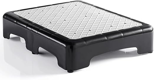 VOUNOT® Taburete de Medio Paso Antideslizante, Medio Escalón Exterior 1/2 Pieza Plataforma de Escalón de Seguridad, Ayuda De Movilidad para Adultos Ancianos Escalon Móvil para Hogar Jardín Camas Altas