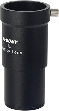 Svbony Barlowlinse 5X, 1,25 Zoll Metall Barlow Full Multi Coated Teleskop Okular Zubehör für Planetenbeobachtung und Astrofotografie