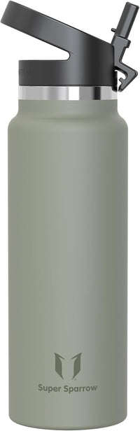 Sparrow Botella Agua Acero Inoxidable 1.2L SwivelSip Botella Termica Pajita