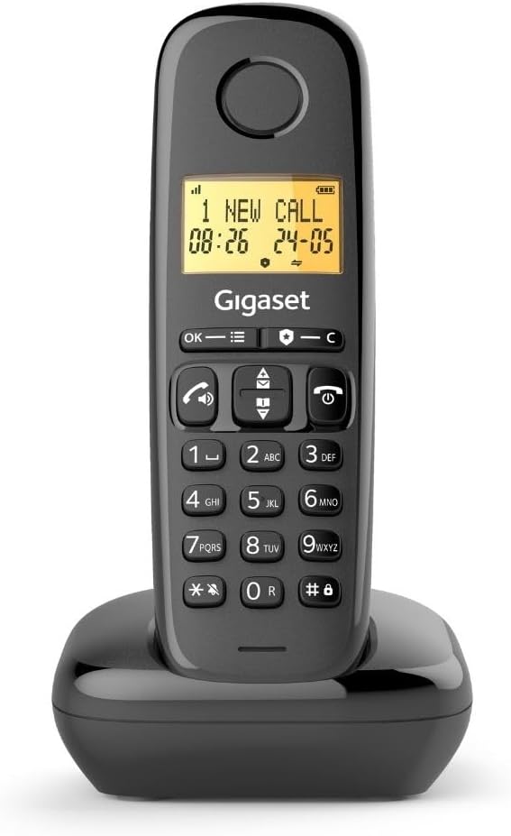 Gigaset Start 120 Teléfono DECT, Pantalla 1,8 Pulgadas, Negro Antracita