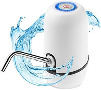 NK Dispensador de Agua Fría Automático, Carga USB, Dosificador de Acero, sin BPA, 1200mAh, Transportable, para Garrafas y Botellas 1.5L, 5.7L, 10L, 11.3L, 15L, 18.9L - Color Blanco