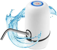 NK Dispensador de Agua Fría Automático, Carga USB, Dosificador de Acero, sin BPA, 1200mAh, Transportable, para Garrafas y Botellas 1.5L, 5.7L, 10L, 11.3L, 15L, 18.9L - Color Blanco