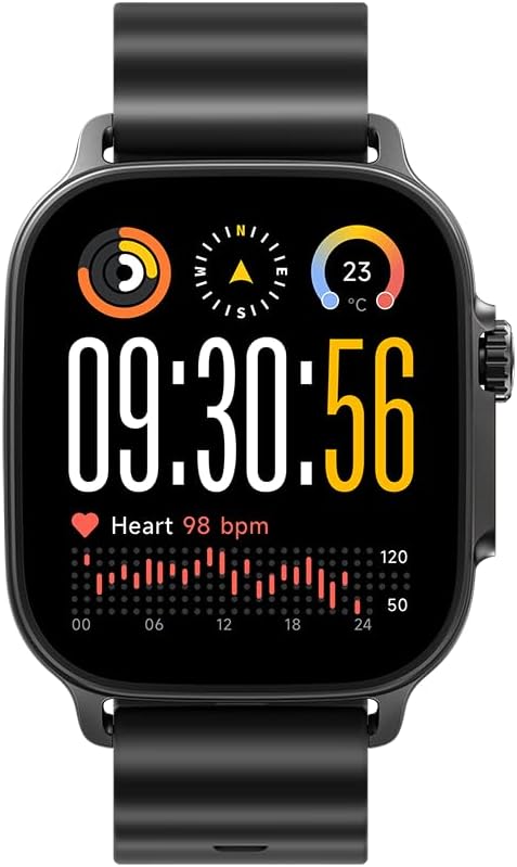realme Watch 5, Pantalla AMOLED de 1,97", 60 Hz superfluída, Vida de la batería Muy Larga de 16 días, Resistencia al Agua y al Polvo IP68, Titanium Negro
