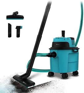 Cecotec Aspirador Sólidos y Líquidos 10L Conga Rockstar Wet & Dry Compact Garden. 1000W, Ligero, Compacto, Doble Función de Succión y Soplado, Accesorios