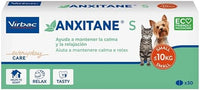 Anxitane S - Pastillas para Perros y Gatos < 10 kg, 30 Unidades (1 Unidad)