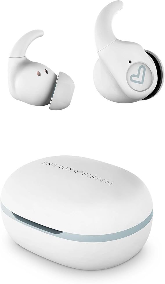 Energy Sistem Auriculares Deportivos Arena (Bluetooth 5.3, True Wireless Stereo, Secure fit+, IPX5, ESmart Connect App) - Azul