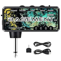 Donner Amplificateur Casque Guitare Classic Rock Pocket Mini Guitar Headphone Amp, Batterie Rechargeable USB, ampli Portable pour Guitare électrique