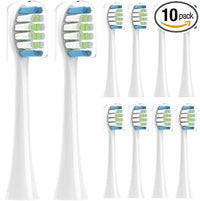 10 cabezales de cepillo adecuados para cepillos de dientes (blanco)