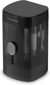 Mars Gaming MA-Kit, Kit de Limpieza Multifunción 21en1, Diseño Compacto y Portátil, Cepillos Suaves y Paño Sin Pelusa, Kit Limpieza Profesional Dispositivos Electrónicos, Extractor de Teclas, Estuche