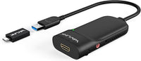 WAVLINK Adaptador USB C a HDMI, Adaptador HDMI 2K, Convertidor USB 3.0 a HDMI, Chips Displaylink admiten hasta 6 Monitores para Windows