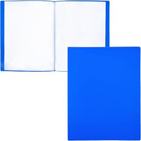 Raylu Paper Mappe con Klarsichthüllen A5, 20 Transparente Hüllen aus 100% Recycelbarem Polypropylen, Dokumentenmappe para Schule & Büro (A5, Blau, 20 Hüllen)