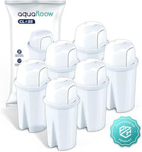 Aquafloow Cartuchos de Filtro Clásicos Compatible con BRITA Classic, Kenwood, Laica, PearlCo y Dafi Classic, 6 unidades