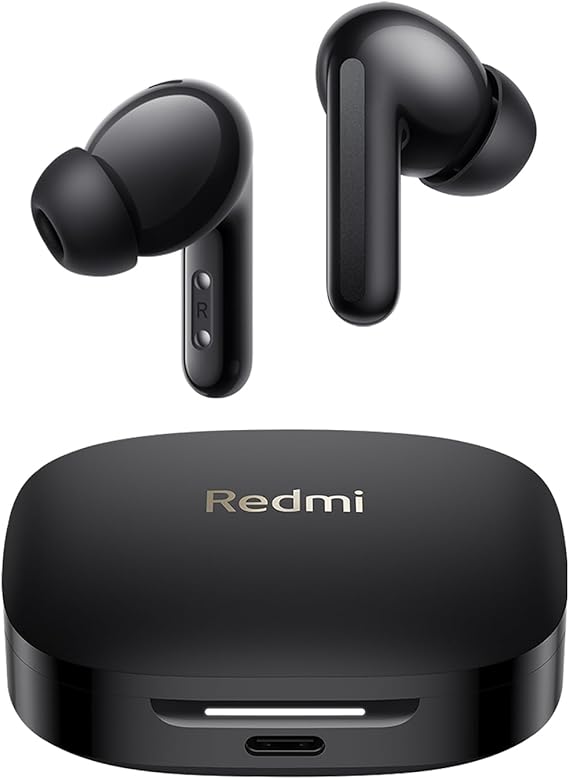 XIAOMI Redmi Buds 6 - Auriculares inalámbrico, cancelación de Ruido, Ligero, 10 Horas de autonomía y 42 Horas con el Estuche de Carga, Bluetooth, Negro (Versión ES)