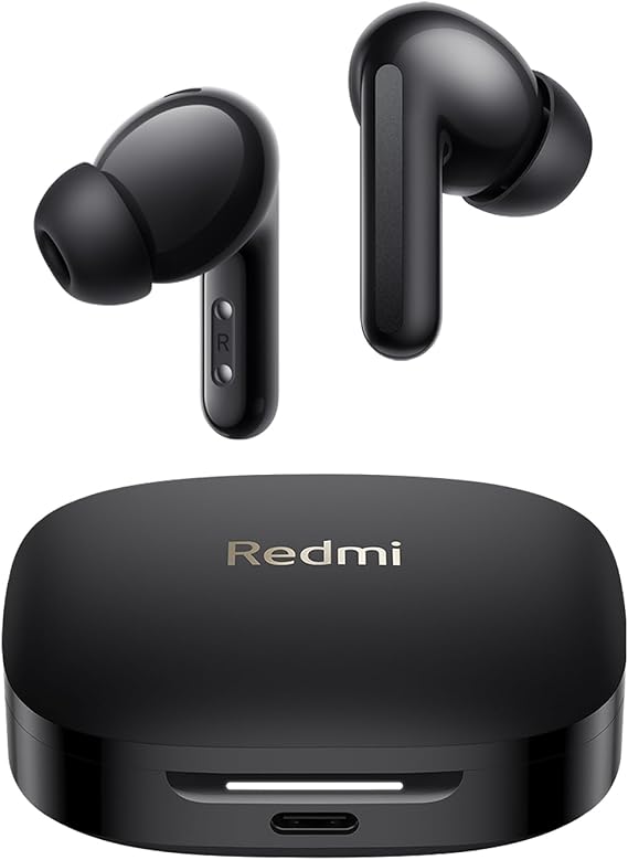 XIAOMI Redmi Buds 6 - Auriculares inalámbrico, cancelación de Ruido, Ligero, 10 Horas de autonomía y 42 Horas con el Estuche de Carga, Bluetooth, Negro (Versión ES)