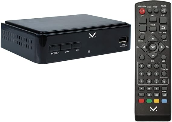 Majestic DEC 665 - Decodificador Digital terrestre DVB-T/T2 HD, Entrada USB, Mando a Distancia, Euroconector, HDMI