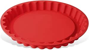Dr Oetker Molde Tarta Rizado 28Cm, silicona platinum de cuidada calidad, color rojo. 1 ud.