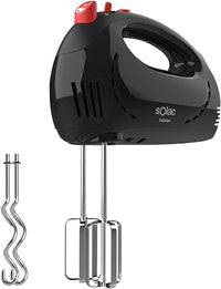 Solac Solution - BA5590 | Batidora Amasadora | 300W | 5 Velocidades | Función turbo | 2 Varillas batidoras | 2 Amasadoras | Fácil montaje y desmontaje | Libre BPA
