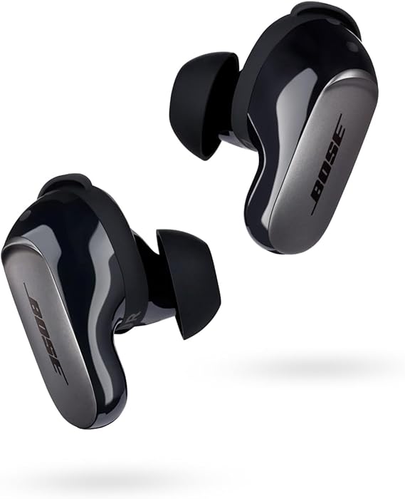 Bose QuietComfort Ultra Auriculares, Auriculares inalámbricos con cancelación de ruido, Bluetooth, Sonido espacial, Batería de larga duración, Auriculares de alta gama para hacer deporte, Negro