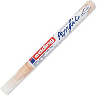 edding 5300 marcador acrílico de trazo fino - beis - 1 rotulador acrílico resistente al agua - punta redonda 1-2 mm - pintura acrílica para lienzo, papel kraft, madera y piedra