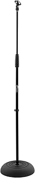Tiger MCA14-BK Pied de Microphone - Base Ronde - Noir