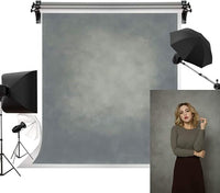 Kate 5x7ft/1.5x2.2m Foto de Fondo Gris Microfibra Resumen Fondos sin Costura para fotografía Estudio de recién Nacido